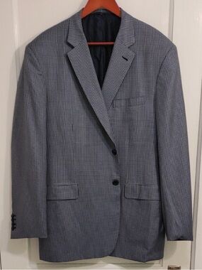 Brioni Brunico Houndstooth Silk Blend Sport Coat IT 60L (US 50L) Made in Italy